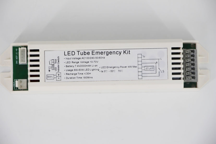 10%-80% lumens output emergency kit for led tube